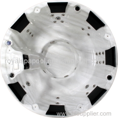 luxury acrylic 7 persons outdoor round hot tub