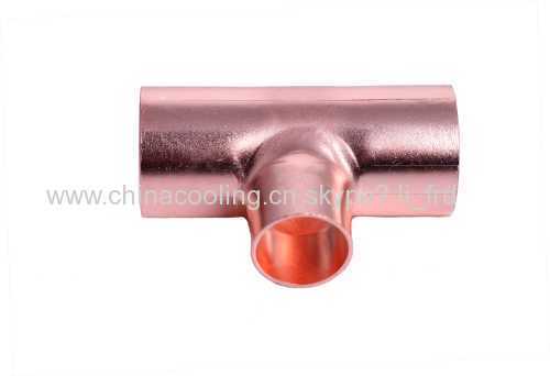 Copper Tee Fitting used for air-conditioner or connect with condenser