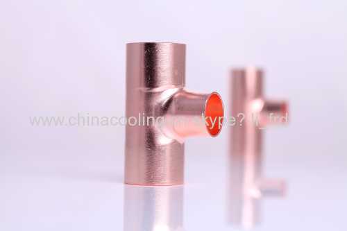 Copper Tee Fitting used for air-conditioner or connect with condenser