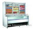 R134a Combination Freezer Cabinet Double Engines For Shop