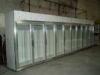 Solid Glass Door Freezer Triple Shelves With Heater Inside