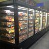 Frozen Food Commercial Glass Door Refrigerator -20C 5 Layers For Supermarket