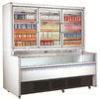 Freestanding 3 Doors Commercial Beverage Display Refrigerator For Mall