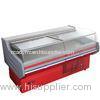 Store Frost Free Meat Display Refrigerator Counter CE ROHS With Curved Glass