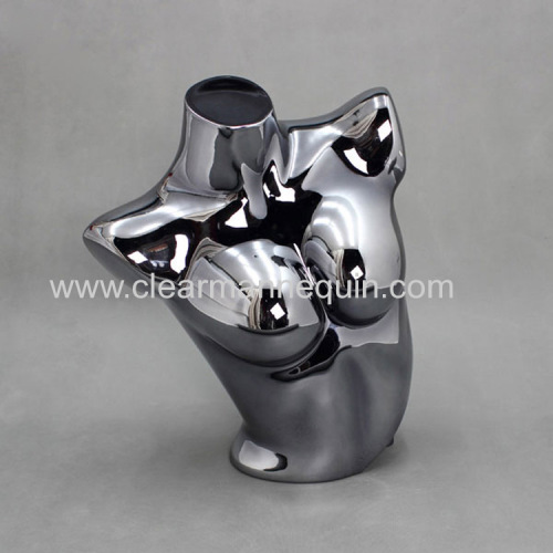 Gun black plated color PC torsos mannequin