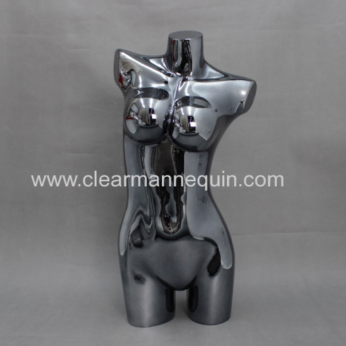 Gun black plated color PC torsos mannequin