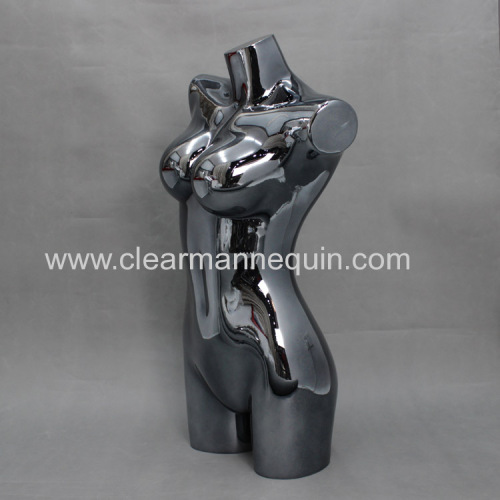 Gun black plated color PC torsos mannequin