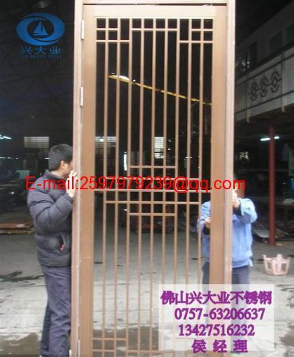 Golden specular stainless steel screens partitions room dividers for interior decoration