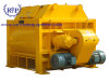 Twin shaft concrete mixer