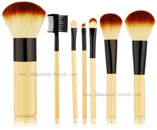 Vegan Makeup Brush Set with Bamboo Handle