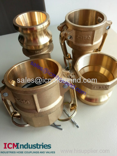 Forged brass camlok coupling cam& groove coupling