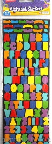 cute alphabet sticker for age 3 and up