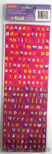 assorted mini alphabet sticker with number