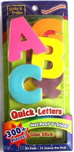 big moveable alphabet sticker pad