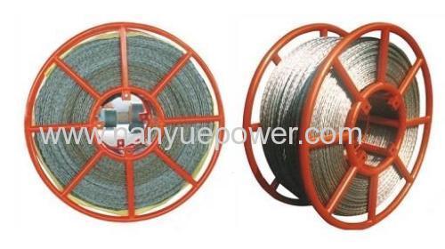 FUX/FUH High Tech Anti-twisting Galvanized Braided Steel Pilot Wire Rope High Tensile Strength Steel Rope Cable Fittings