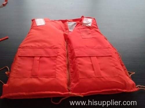 orange life jacket for life saving