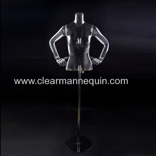 Eco-friendly plastic half-body male torsos mannequins