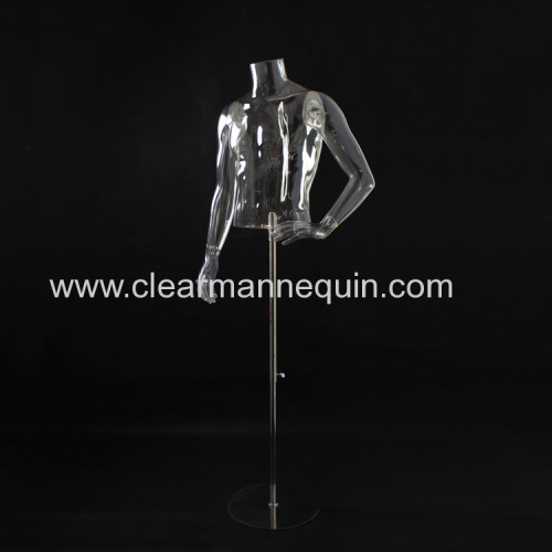 Shop display man clear torso mannequins