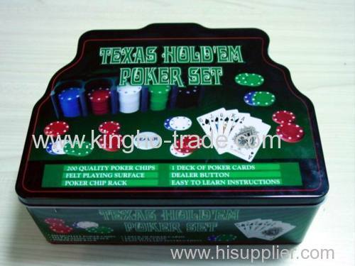 200pcs tin box poker chip set china suppliers