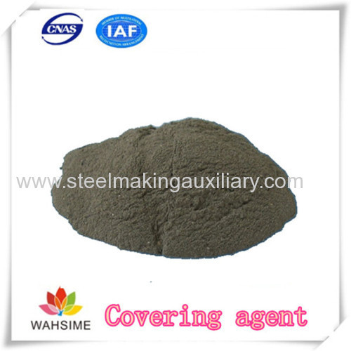 Covering agent for steelmaking casting