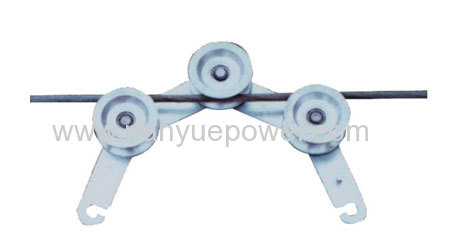 Hook Grounding Pulley Block used to eliminate or induced voltage line stringing operation