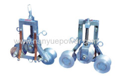 Special Type Grounding Pulley Block to eliminate induced voltage