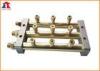 OEM Industrial 3 Outlet Gas Distributors , CNC Flame Cutting Machine Accessories
