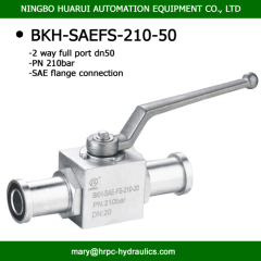 SAE flanged 2 way full port hydraulic oilfield light type 3000 psi 2'' steel ball valves high pressure PN210