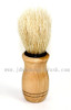 Bristle hair shaving brush with wooden handle