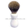 White Resin Handle Shaving Brush