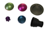 Anodized aluminum end caps