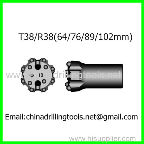 R38 mining tools thread drilling bits