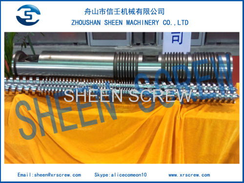 Parallel twin screw barrel for Weber DS85 extruder machine