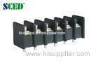 Black Barrier Type PCB Terminal Blocks 7.62mm Pitch , 300V 2P - 22P with UL, CE