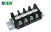 Pitch 19.00mm High Current Rail Mounted Terminal Block Connectors 600V 80A