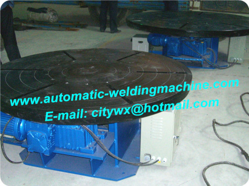 Rotary Welding Positioners , Welding Turntable For Steel Pipe