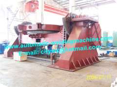 Automatic seat type rotating and tilting welding positioner for pressure vessel