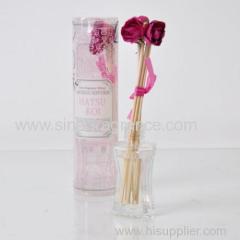 Home fragrance diffuser/ 35ml reed diffuser with 5 rattan sticks and 2pcs artificial flowers