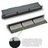 24 Ports Fully Shielded CAT6A Patch Panel