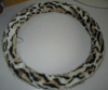 Leopard fur steering wheel cover