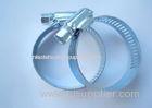 2 Inch White-zinc American Hose Clamps For Petro-chemical Industry 0.8mm