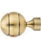 Ball Brass and Metal Curtain Finials Rod Set , 19mm / 25mm Curtain Finials