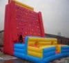 Giant Red / Blue PVC Outdoor Inflatable Sports Games Rock Climbing Wall