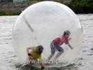 Big Transparent PVC Inflatable Walking Ball For Playing Center , 2 Meters Diameter