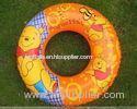 Lovely Printed Baby Inflatable Swim Ring Safe , Infant Swimming Floats