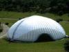 Semicircle White PVC Tarpaulin Inflatable Party Tent For Family Outdoor