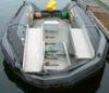 Large gray amusement park rides PVC Inflatable Boat , inflatable yacht