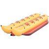 Yellow PVC Inflatable Boat Double Row Banana for family , school