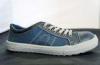 Size38 Silver Durable Working Canvas Safety Shoes With Shoelace