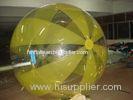 Yellow Large PVC / TPU Inflatable Walking Ball Exciting sport product